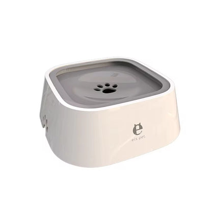 Non-Spill Floating Dog and Cat Water Bowl - Anti-Overflow Dispenser in Durable Plastic