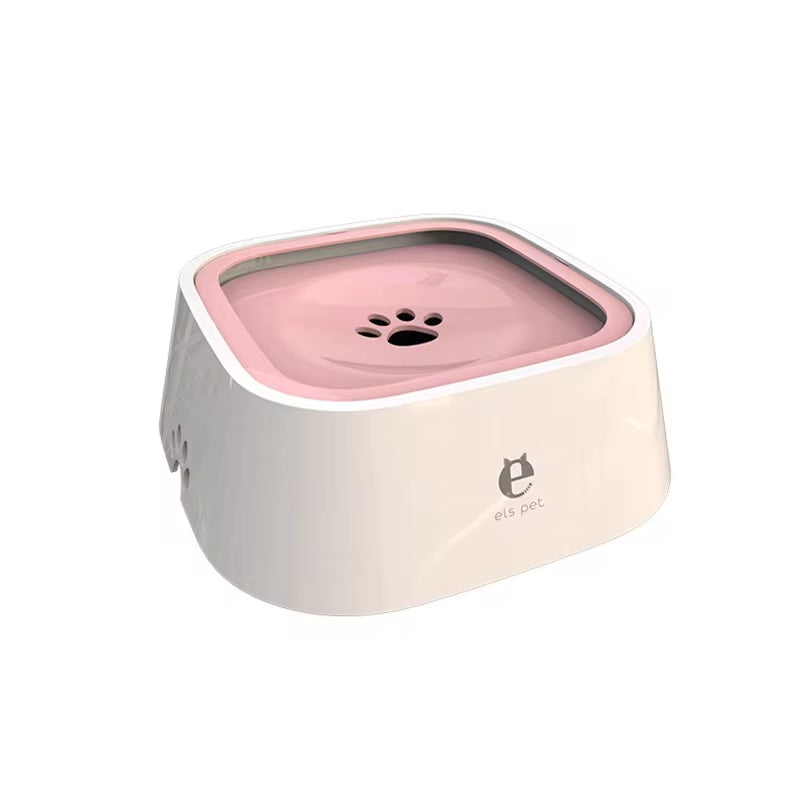 Non-Spill Floating Dog and Cat Water Bowl - Anti-Overflow Dispenser in Durable Plastic