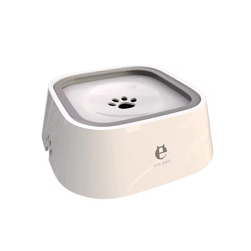 Non-Spill Floating Dog and Cat Water Bowl - Anti-Overflow Dispenser in Durable Plastic