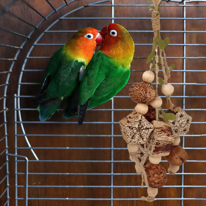 Vogel Kauw en Speelspeeltje  Touw en Perch voor Parkieten