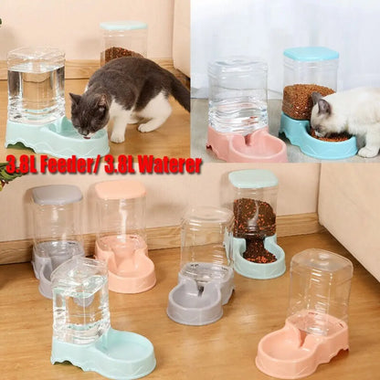 Automatische Huisdier Voer- en Waterdispenser 3,8L - Voor Katten en Honden