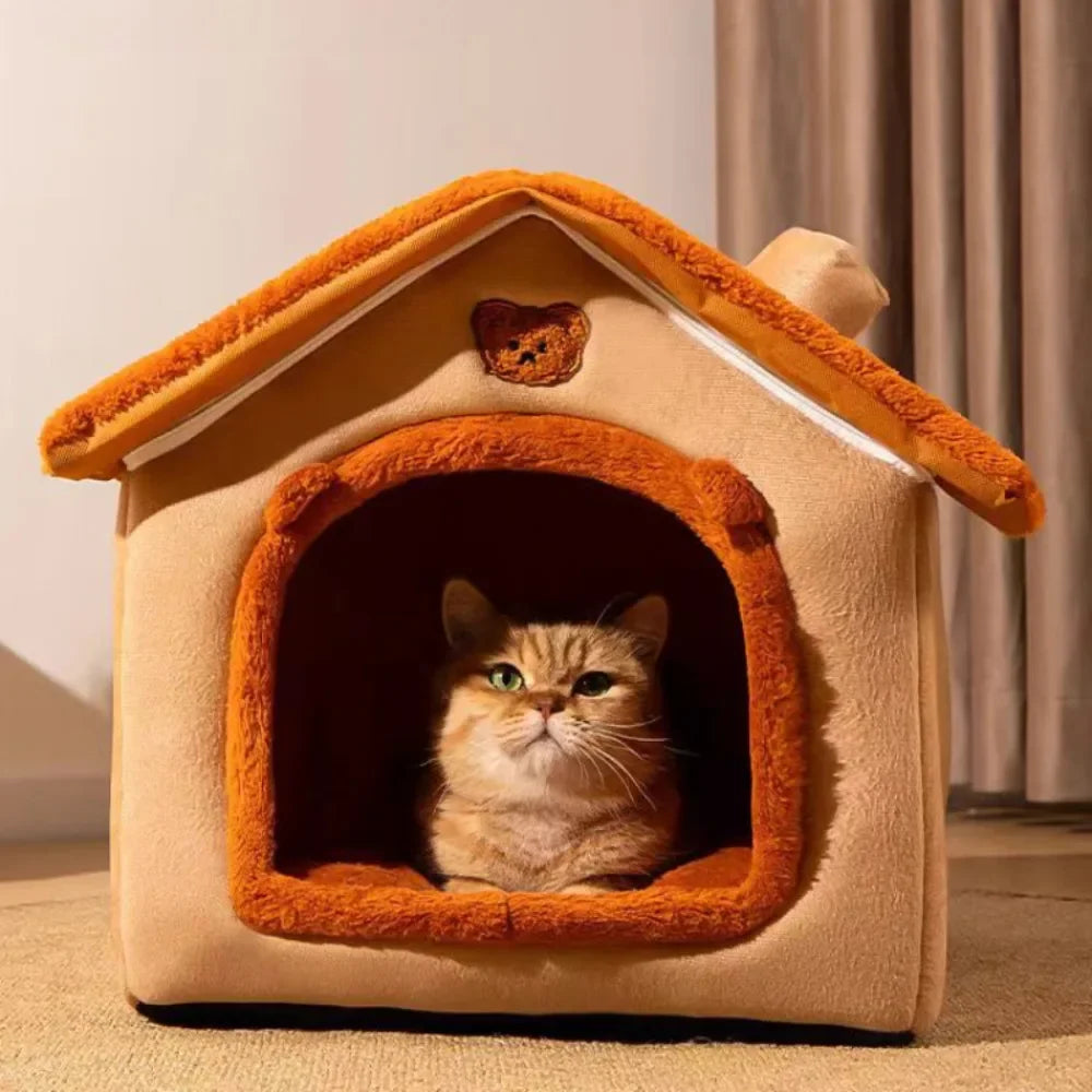 Huisdier huisje - Afneembaar en Wasbaar voor Katten en Honden, Geschikt voor Alle Seizoenen