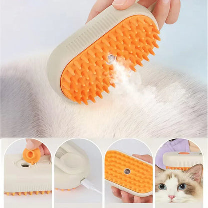 GroomGlow | Elektrische Stoomborstel voor Verwennerij van Gezelschapsdieren