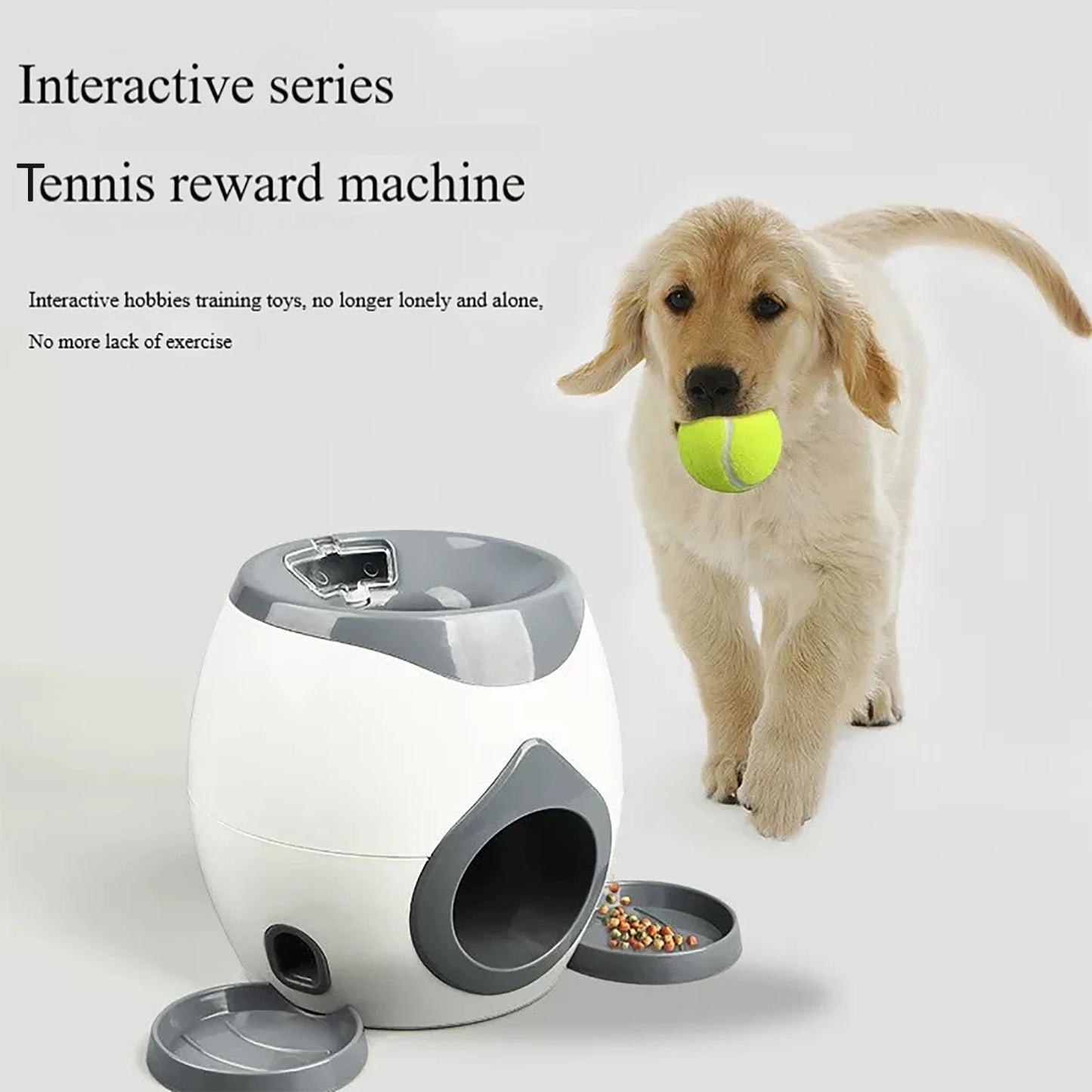 Honden Speeltje - Voerdispenser en Tennisbal Rolmachine